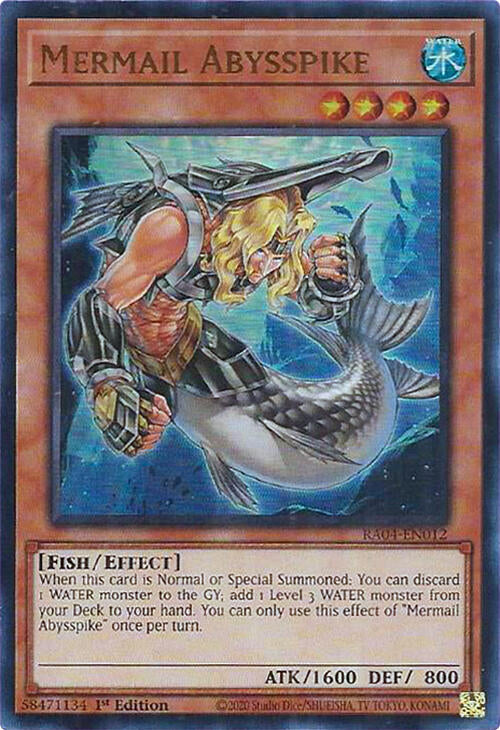 Mermail Abysspike [RA04-EN012] Ultra Rare | Chromatic Games