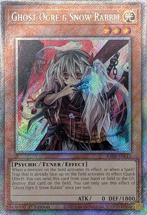 Ghost Ogre & Snow Rabbit [RA04-EN015] Platinum Secret Rare | Chromatic Games