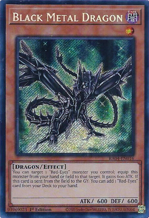 Black Metal Dragon [RA04-EN016] Secret Rare | Chromatic Games