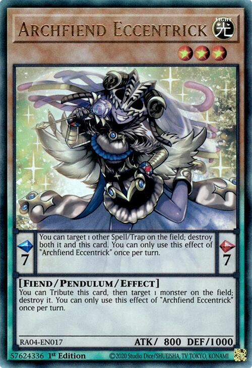 Archfiend Eccentrick [RA04-EN017] Prismatic Ultimate Rare | Chromatic Games