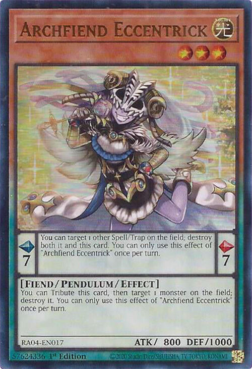 Archfiend Eccentrick [RA04-EN017] Ultra Rare | Chromatic Games