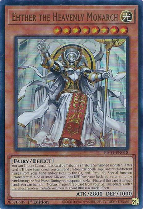 Ehther the Heavenly Monarch [RA04-EN018] Ultra Rare | Chromatic Games
