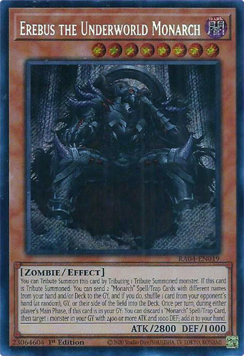 Erebus the Underworld Monarch [RA04-EN019] Secret Rare | Chromatic Games