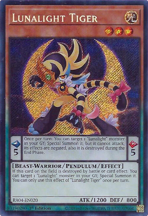 Lunalight Tiger [RA04-EN020] Secret Rare | Chromatic Games