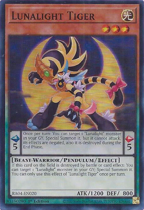 Lunalight Tiger [RA04-EN020] Super Rare | Chromatic Games