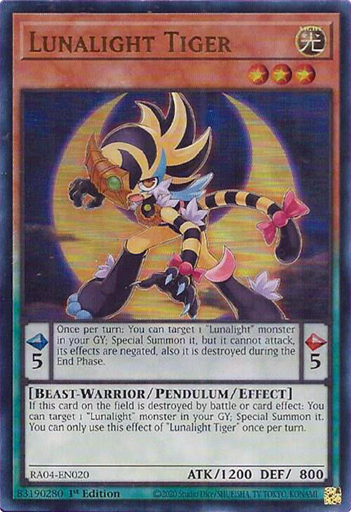 Lunalight Tiger [RA04-EN020] Ultra Rare | Chromatic Games