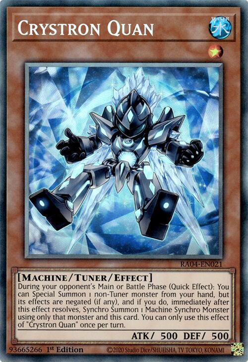 Crystron Quan [RA04-EN021] Prismatic Collector's Rare | Chromatic Games