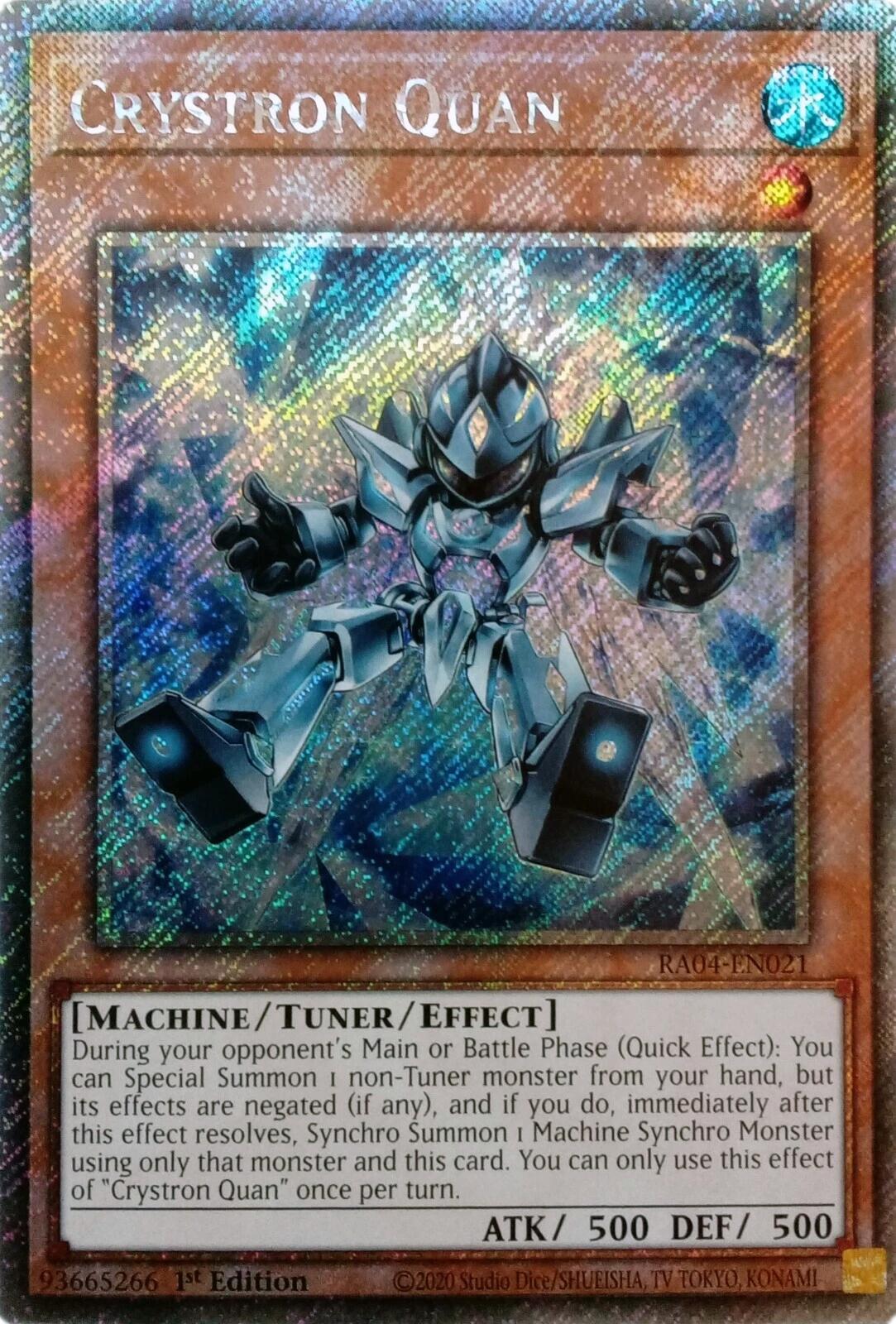 Crystron Quan [RA04-EN021] Platinum Secret Rare | Chromatic Games