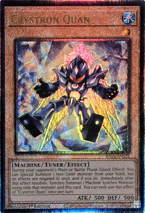 Crystron Quan [RA04-EN021] Prismatic Ultimate Rare | Chromatic Games
