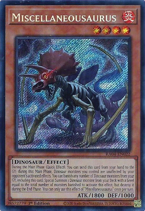Miscellaneousaurus [RA04-EN022] Secret Rare | Chromatic Games