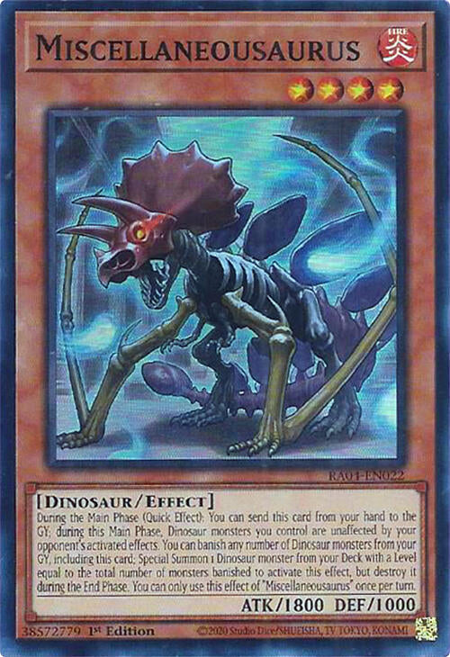 Miscellaneousaurus [RA04-EN022] Super Rare | Chromatic Games