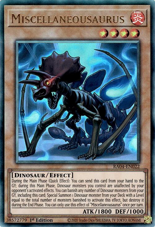 Miscellaneousaurus [RA04-EN022] Prismatic Ultimate Rare | Chromatic Games