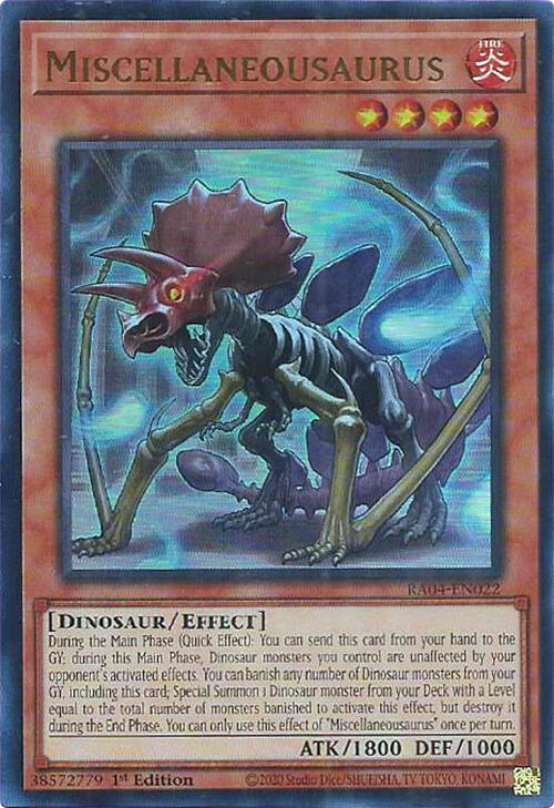 Miscellaneousaurus [RA04-EN022] Ultra Rare | Chromatic Games