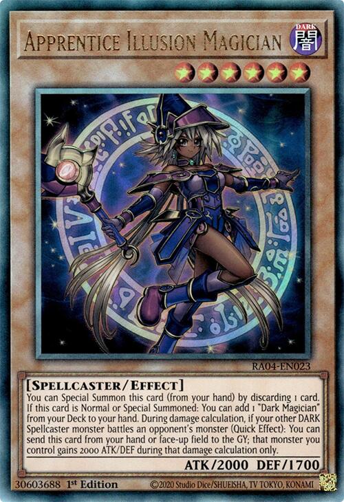 Apprentice Illusion Magician [RA04-EN023] Prismatic Ultimate Rare | Chromatic Games