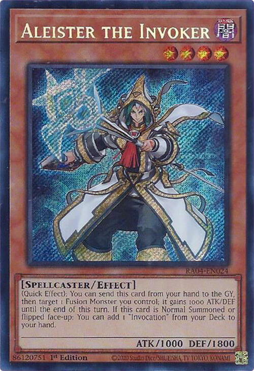 Aleister the Invoker (Alternate Art) [RA04-EN024] Secret Rare | Chromatic Games