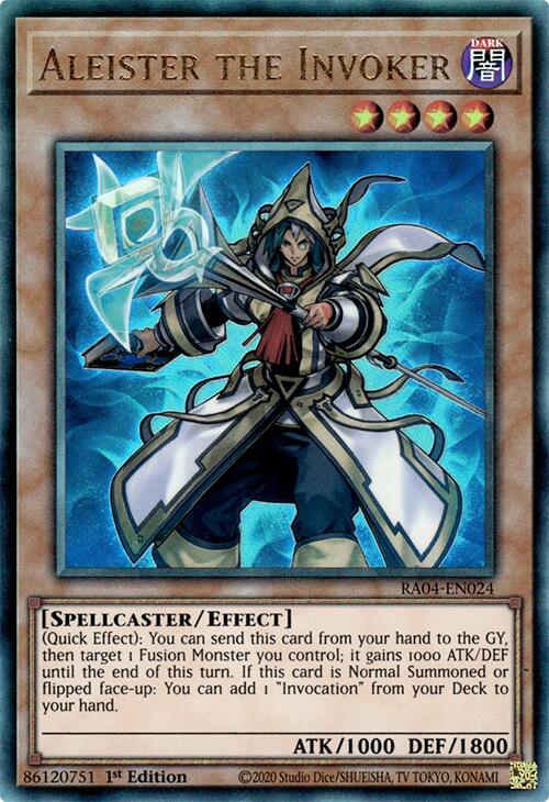 Aleister the Invoker (Alternate Art) [RA04-EN024] Prismatic Ultimate Rare | Chromatic Games