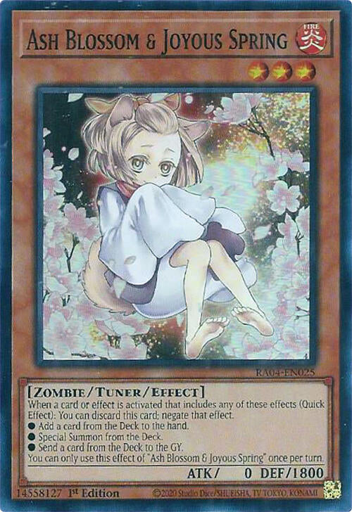Ash Blossom & Joyous Spring (Alternate Art) [RA04-EN025] Super Rare | Chromatic Games