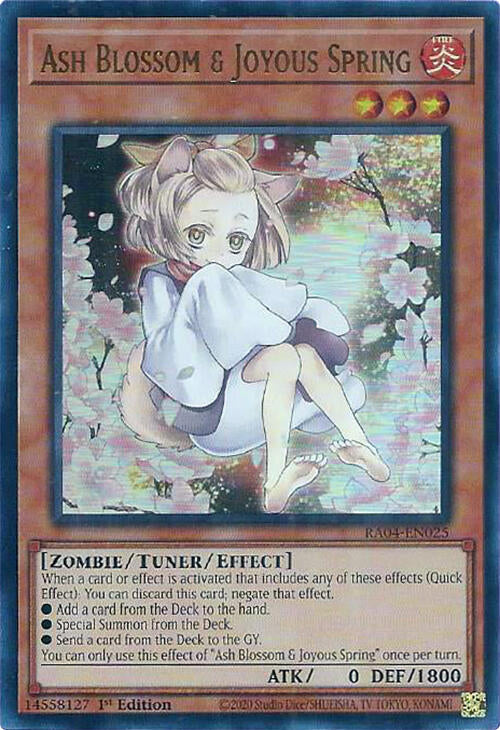 Ash Blossom & Joyous Spring (Alternate Art) [RA04-EN025] Ultra Rare | Chromatic Games