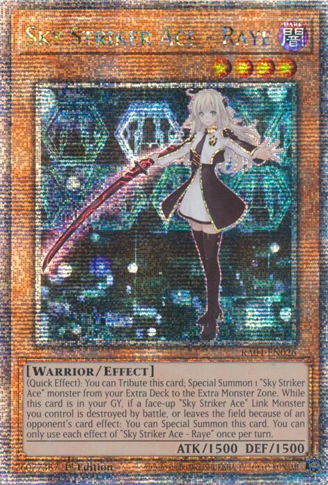 Sky Striker Ace - Raye [RA04-EN026] Quarter Century Secret Rare | Chromatic Games