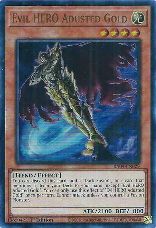 Evil HERO Adusted Gold [RA04-EN029] Ultra Rare | Chromatic Games