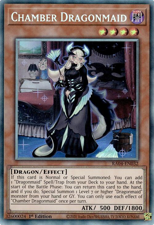 Chamber Dragonmaid [RA04-EN032] Prismatic Collector's Rare | Chromatic Games
