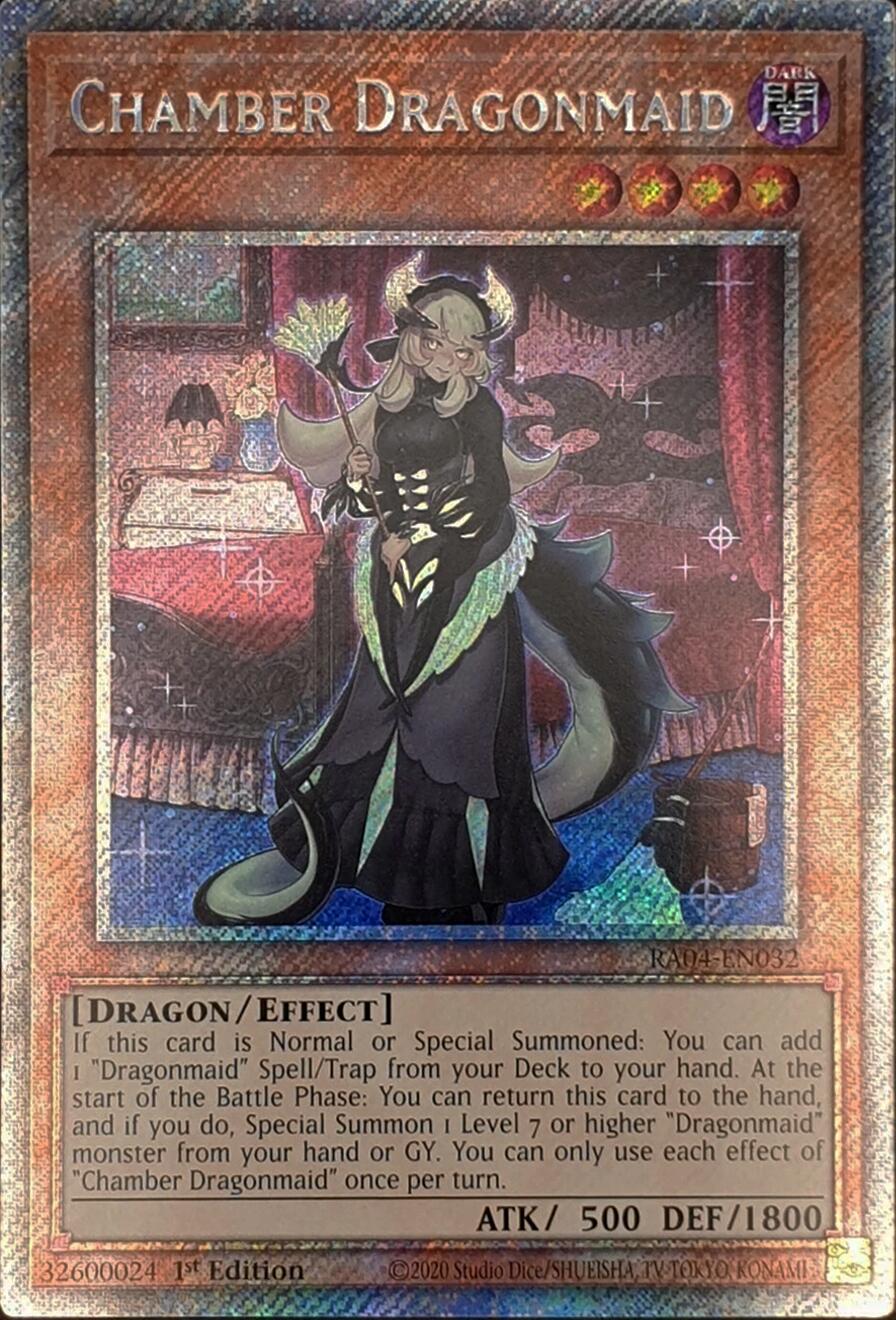 Chamber Dragonmaid [RA04-EN032] Platinum Secret Rare | Chromatic Games