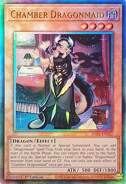 Chamber Dragonmaid [RA04-EN032] Prismatic Ultimate Rare | Chromatic Games