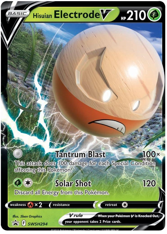 Hisuian Electrode V (SWSH294) (Jumbo Card) [Sword & Shield: Black Star Promos] | Chromatic Games