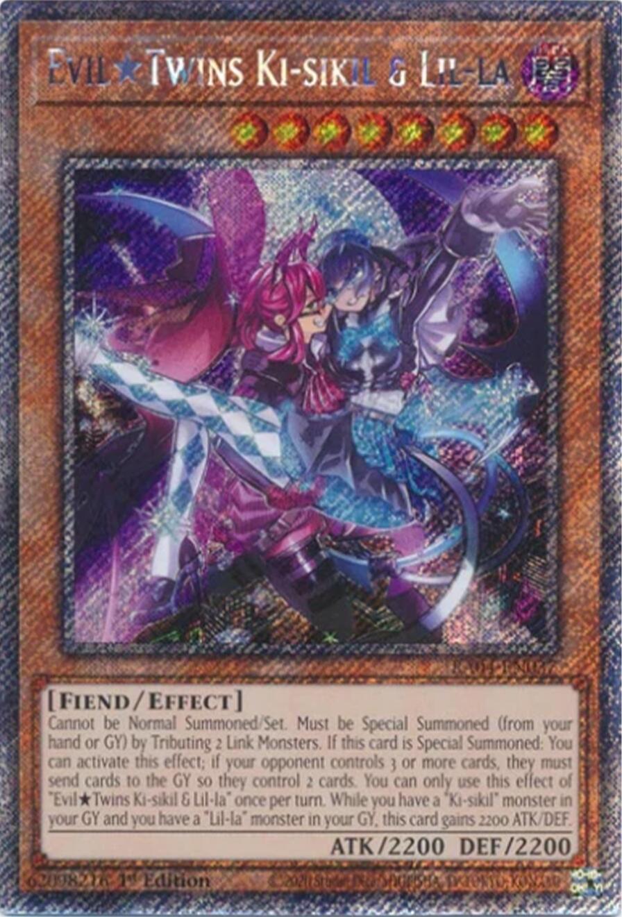 EvilTwins Ki-sikil & Lil-la [RA04-EN037] Platinum Secret Rare | Chromatic Games