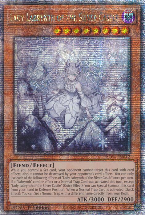 Lady Labrynth of the Silver Castle (New Art) [RA04-EN042] Quarter Century Secret Rare | Chromatic Games