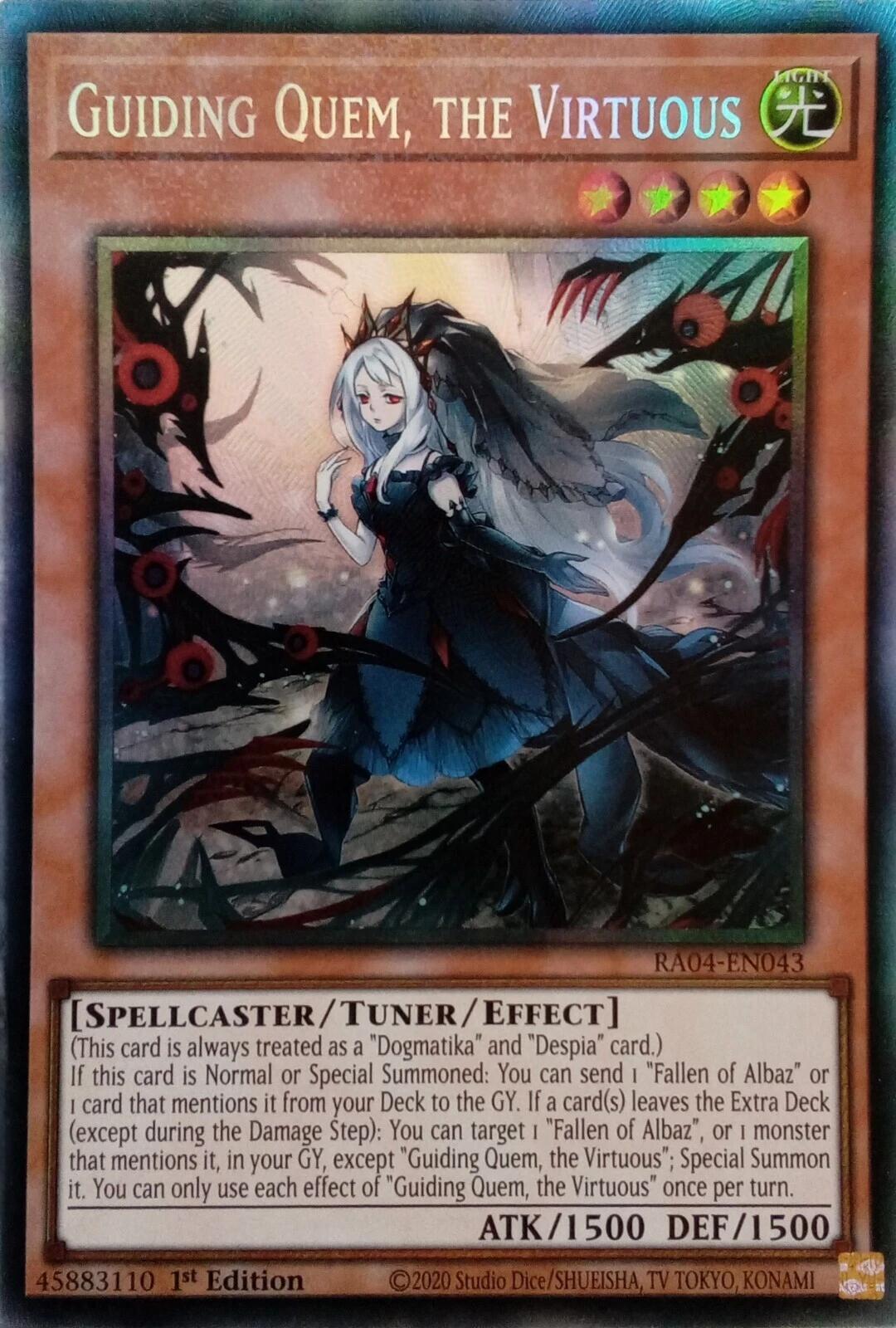 Guiding Quem, the Virtuous [RA04-EN043] Prismatic Collector's Rare | Chromatic Games