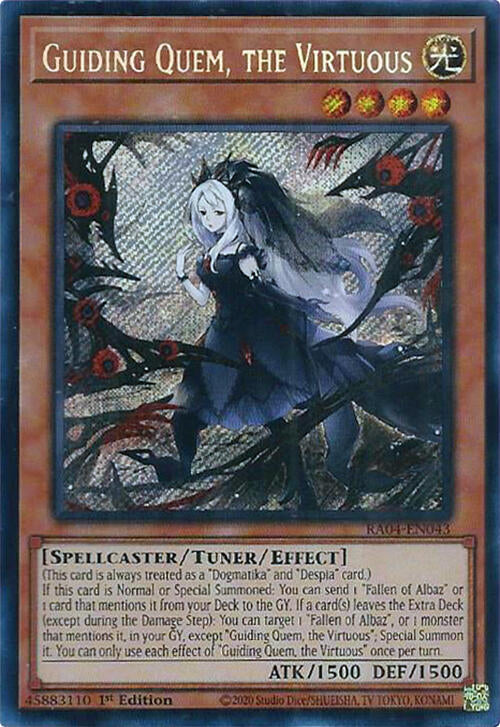 Guiding Quem, the Virtuous [RA04-EN043] Secret Rare | Chromatic Games