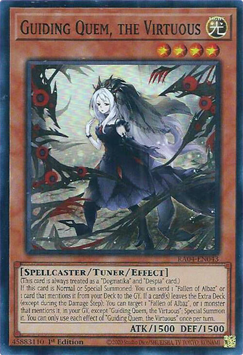 Guiding Quem, the Virtuous [RA04-EN043] Super Rare | Chromatic Games