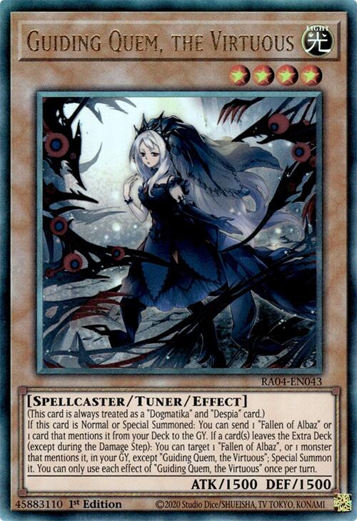 Guiding Quem, the Virtuous [RA04-EN043] Prismatic Ultimate Rare | Chromatic Games
