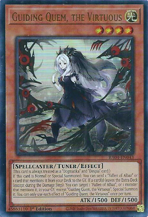 Guiding Quem, the Virtuous [RA04-EN043] Ultra Rare | Chromatic Games
