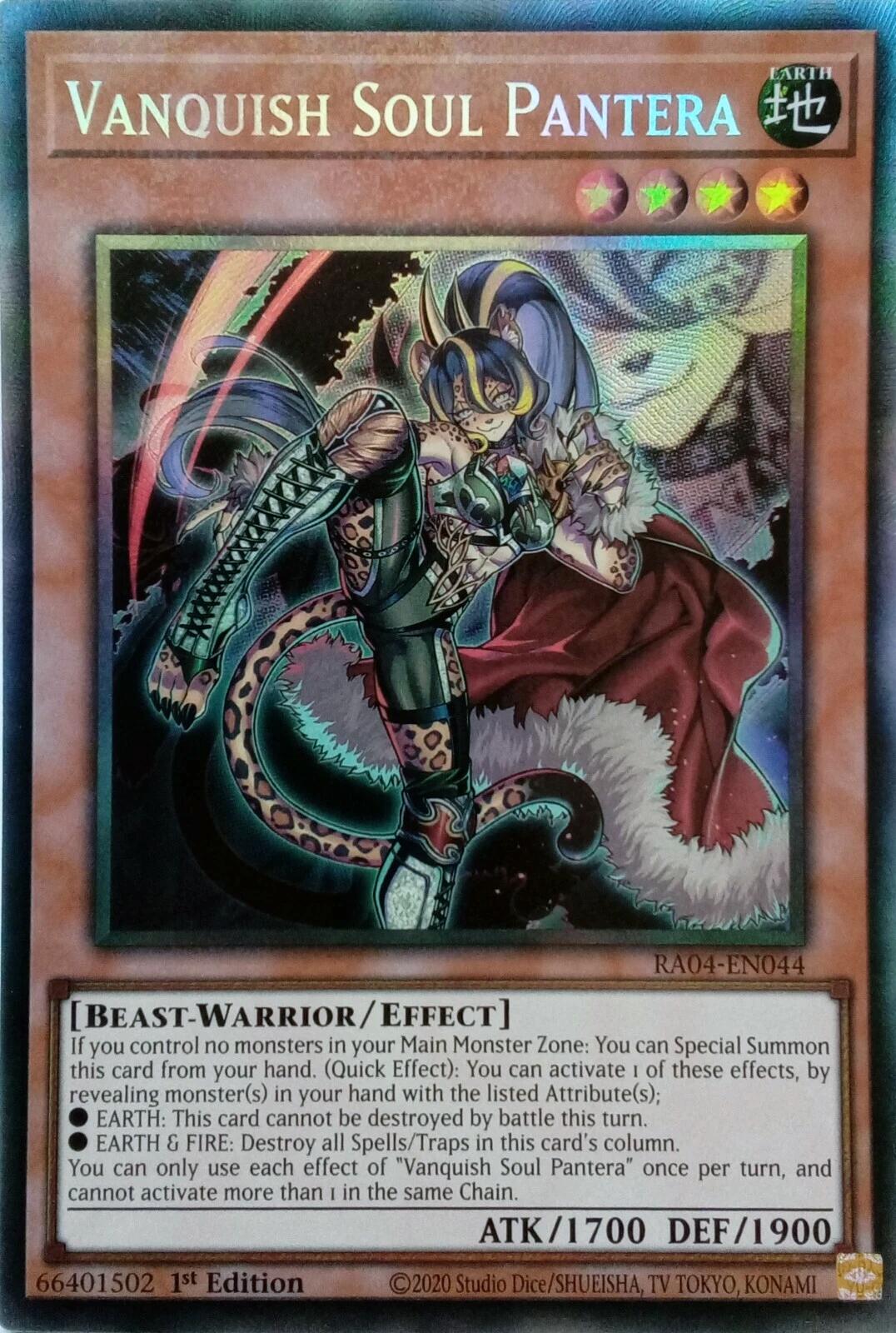 Vanquish Soul Pantera [RA04-EN044] Prismatic Collector's Rare | Chromatic Games