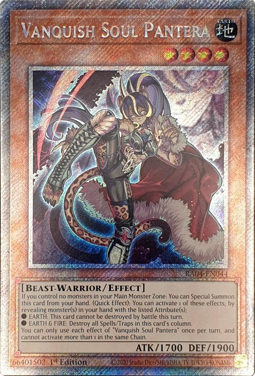 Vanquish Soul Pantera [RA04-EN044] Platinum Secret Rare | Chromatic Games