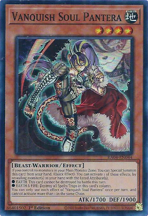 Vanquish Soul Pantera [RA04-EN044] Super Rare | Chromatic Games