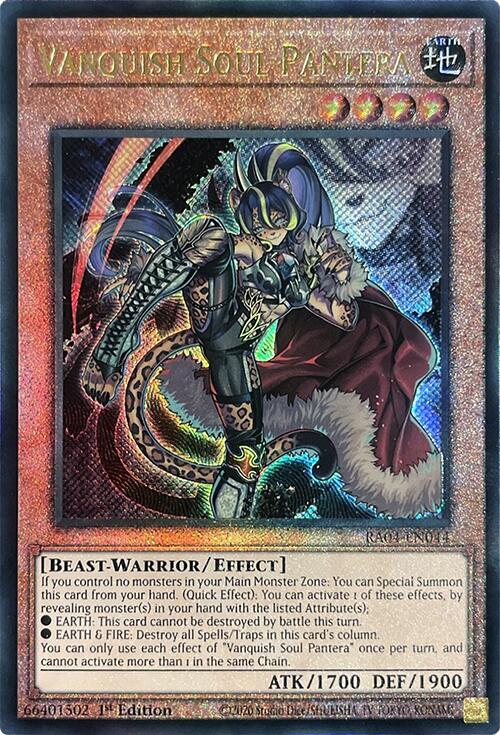 Vanquish Soul Pantera [RA04-EN044] Prismatic Ultimate Rare | Chromatic Games