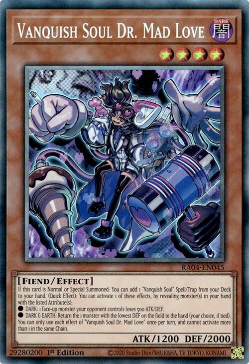 Vanquish Soul Dr. Mad Love [RA04-EN045] Prismatic Collector's Rare | Chromatic Games
