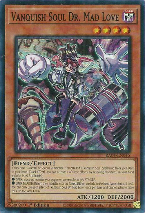 Vanquish Soul Dr. Mad Love [RA04-EN045] Super Rare | Chromatic Games