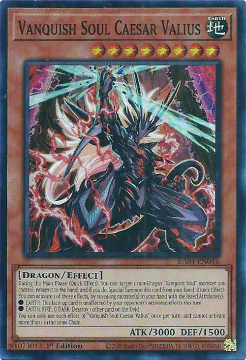 Vanquish Soul Caesar Valius [RA04-EN046] Super Rare | Chromatic Games