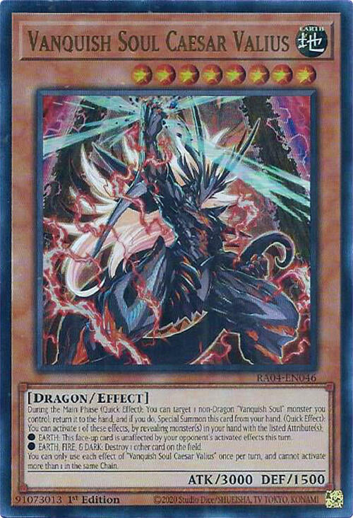 Vanquish Soul Caesar Valius [RA04-EN046] Ultra Rare | Chromatic Games