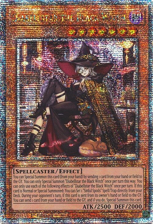 Diabellstar the Black Witch (New Art) [RA04-EN047] Quarter Century Secret Rare | Chromatic Games