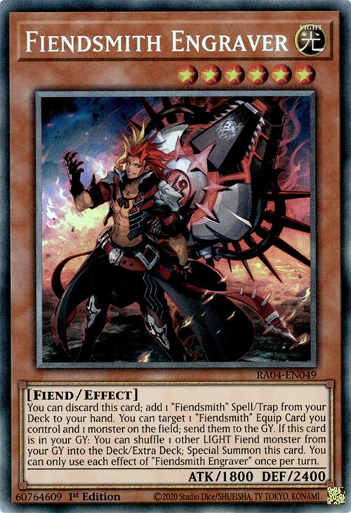 Fiendsmith Engraver [RA04-EN049] Prismatic Collector's Rare | Chromatic Games