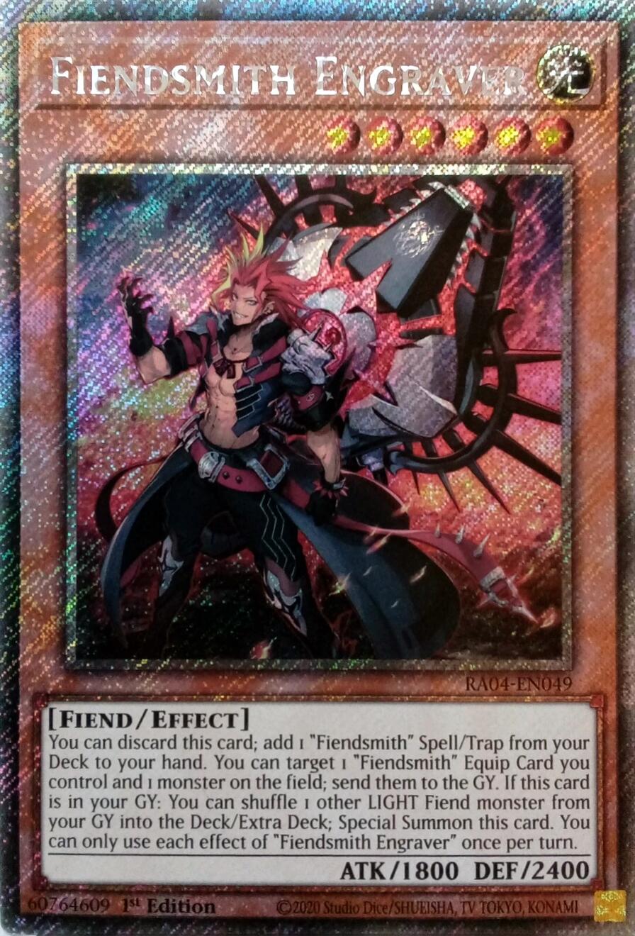 Fiendsmith Engraver [RA04-EN049] Platinum Secret Rare | Chromatic Games