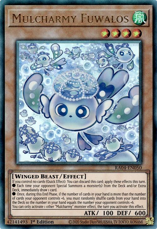 Mulcharmy Fuwalos [RA04-EN050] Prismatic Ultimate Rare | Chromatic Games