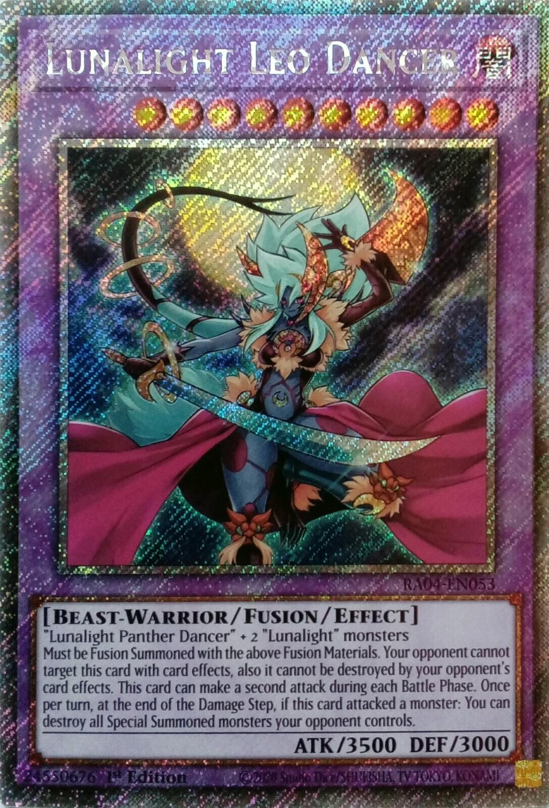 Lunalight Leo Dancer [RA04-EN053] Platinum Secret Rare | Chromatic Games