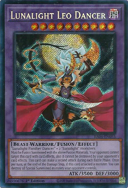 Lunalight Leo Dancer [RA04-EN053] Secret Rare | Chromatic Games