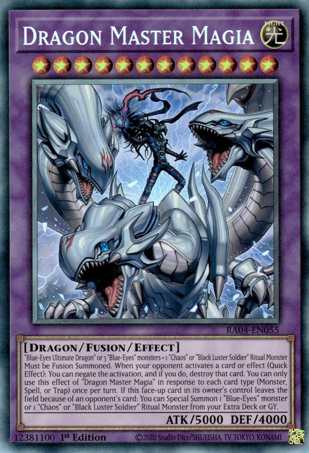 Dragon Master Magia [RA04-EN055] Prismatic Collector's Rare | Chromatic Games